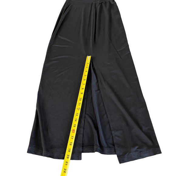 SYMPHONY Open Back Goddess Formal Black Maxi Dress With Gorgeous Crochet Detail - Picture 7 of 10